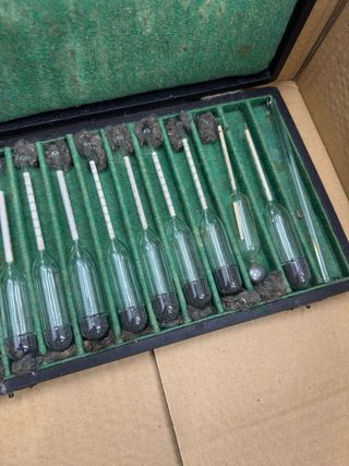 Juego Alcoholímetros/Densímetros de Laboratorio