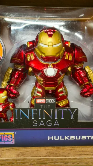 Figura Hulkbuster + Iron Man Metalfigs Jada Marvel