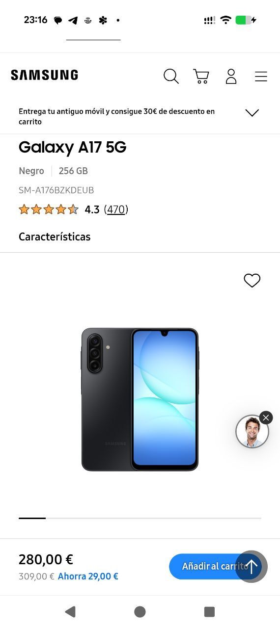 Samsung A17 5G 128GB Precintado