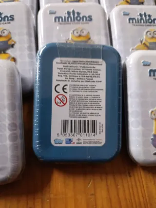 12 Latas Metal Minions con 24 cards c/u
