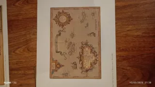 Conjunto de 4 Gravuras de Mapas Antigos