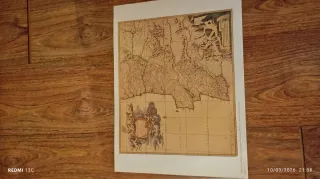 Conjunto de 4 Gravuras de Mapas Antigos