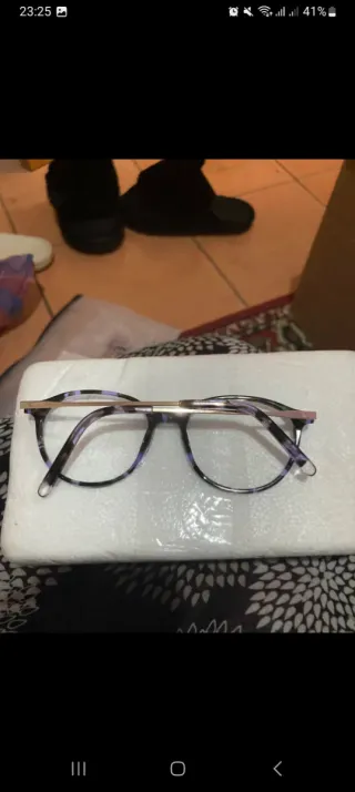 Montura gafas Lyle & Scott morado/negro