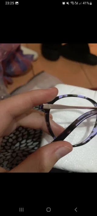 Montura gafas Lyle & Scott morado/negro