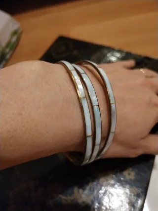 Pulseras Nacar y Latón