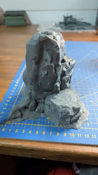 Set scenografia montagne/rocce in miniatura