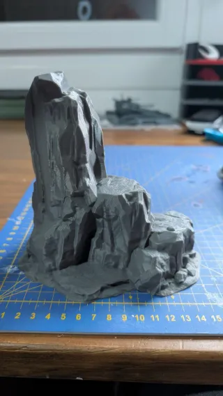 Set scenografia montagne/rocce in miniatura