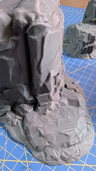 Set scenografia montagne/rocce in miniatura