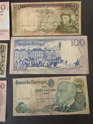 Lotes Billetes Portugal Escudos