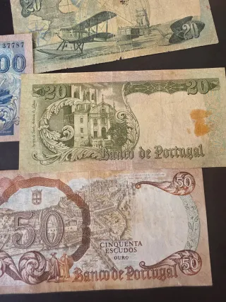 Lotes Billetes Portugal Escudos