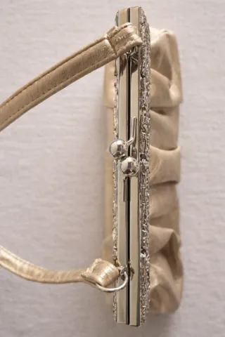 Bolsa Dorada Champagne Elegante Fiesta Bag Bolso