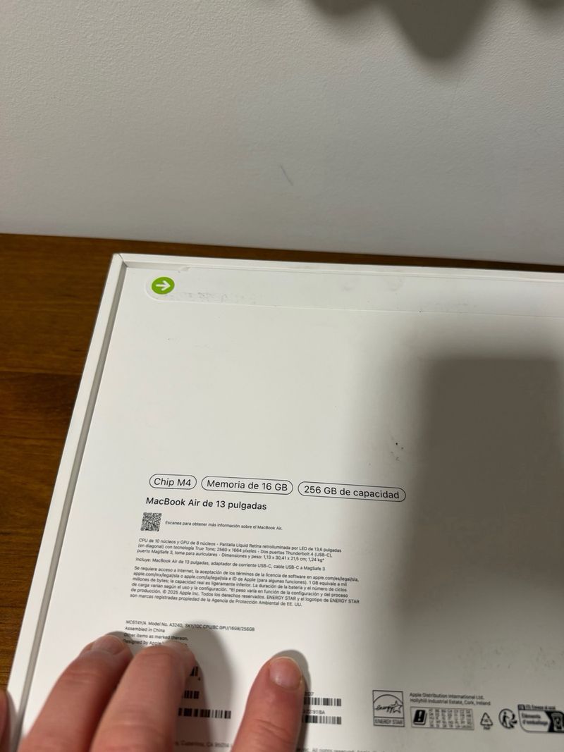MacBook Air M4 16GB/256GB Precintado + Factura afbeelding 2