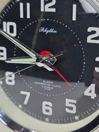 Orologio sveglia vintage Rhythm anni '70