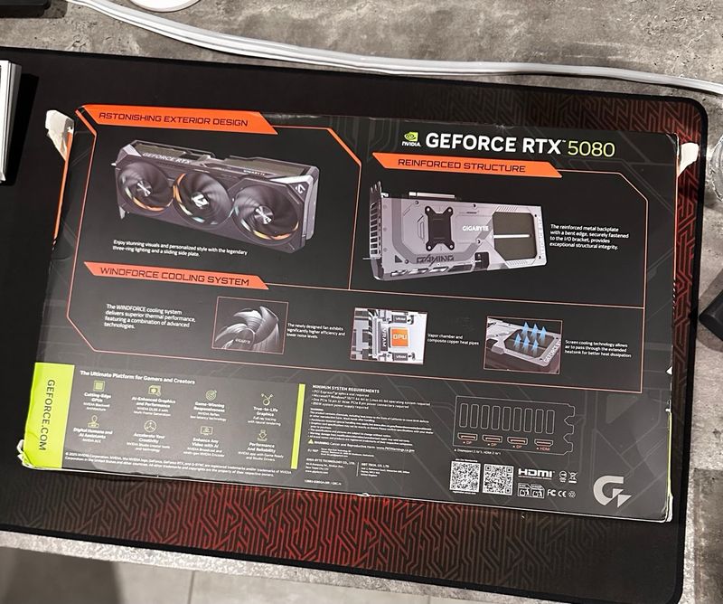 Placa Gráfica Gigabyte RTX 5080 Gaming afbeelding 2