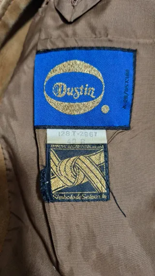 Chaqueta de ante marrón