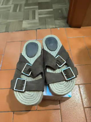 Chanclas cáñamo talla 37 Pull& Bear Collection