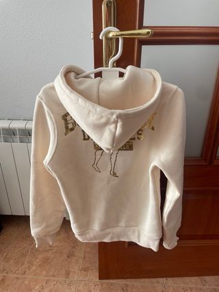 Sudadera BOXEUR DES RUES Beige y Dorada