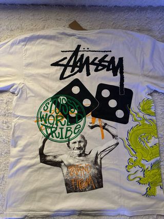 T-shirt Stussy Dragon Skull Floral
