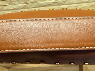 Bolso Mango Marrón Tachuelas. Nuevo