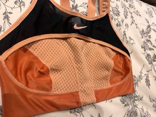 Sujetador deportivo Nike Negro Naranja