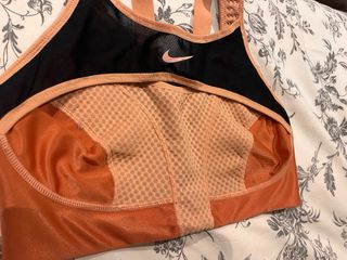 Sujetador deportivo Nike Negro Naranja