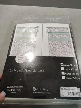 Juego de sábanas Carla Rubini 3 piezas