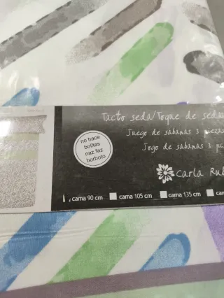 Juego de sábanas Carla Rubini 3 piezas