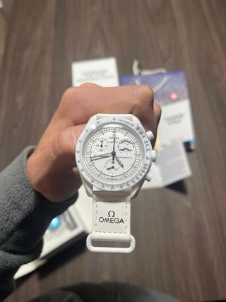 Swatch Omega Moonphase Bianco - Nuovo
