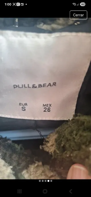 Chaqueta borreguillo Pull&Bear Talla M