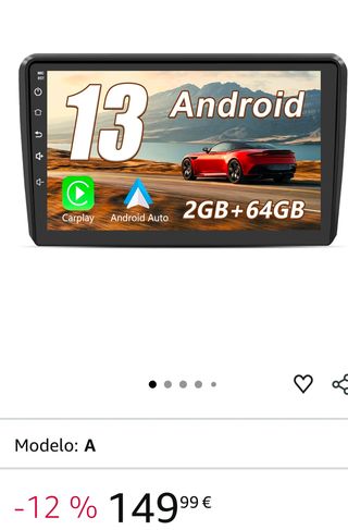 Radio Coche Android 2GB/32GB
