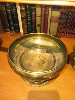 Copa antigua latón vintage