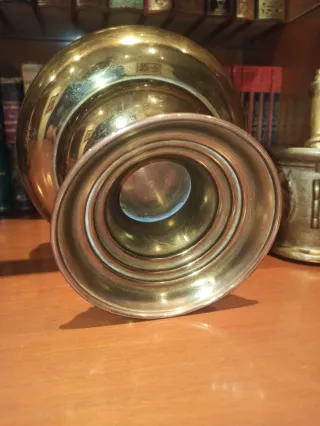 Copa antigua latón vintage