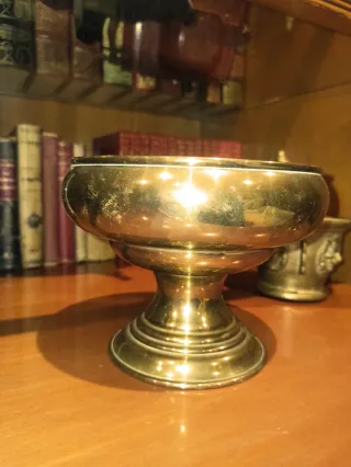 Copa antigua latón vintage