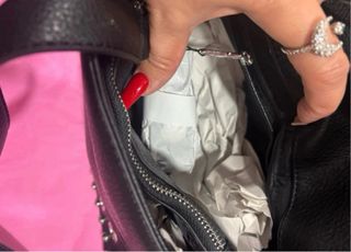 Bolso Desigual Mickey Negro y Plateado Nuevo