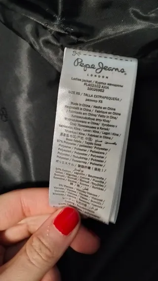 Chaqueta Cuero Pepe Jeans Negra precio negociable