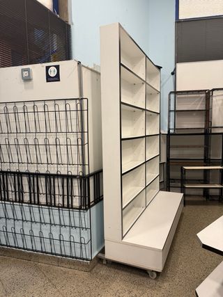 Conjunto Librería Estanterías Blancas