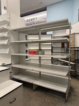 Conjunto Librería Estanterías Blancas