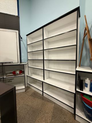 Conjunto Librería Estanterías Blancas