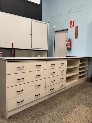 Conjunto Librería Estanterías Blancas