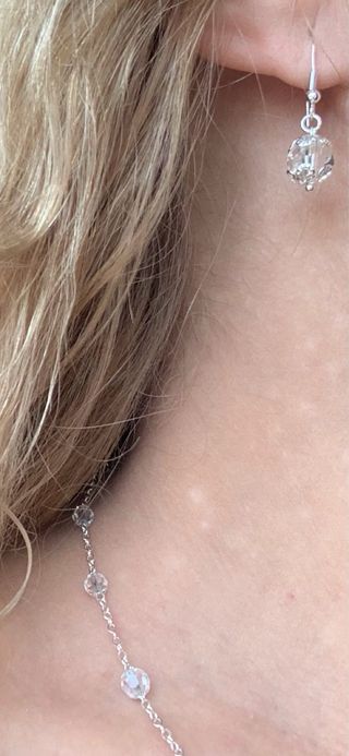 Collana con cristalli e cuore