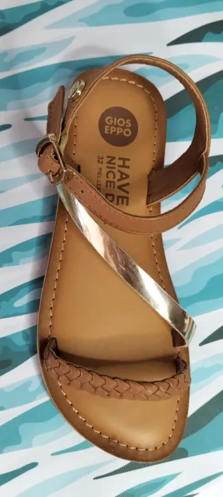 Gioseppo Helix sandalias niña (Marron) T32