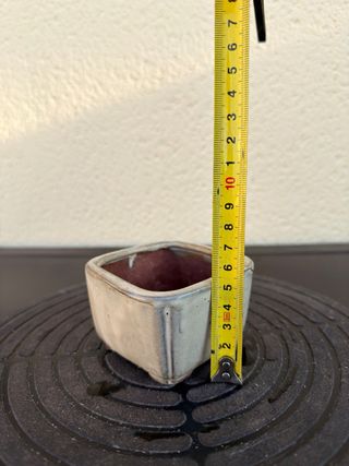 Maceta cerámica cuadrada bonsai
