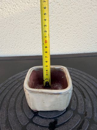 Maceta cerámica cuadrada bonsai