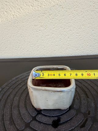 Maceta cerámica cuadrada bonsai