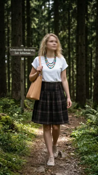 Falda Zara tableada cuadros