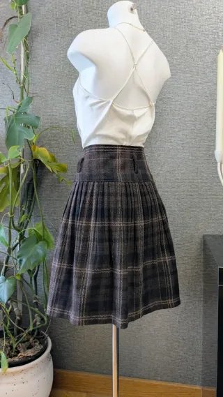Falda Zara tableada cuadros