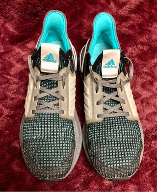 Zapatillas Adidas Ultraboost 19 gris y turquesa