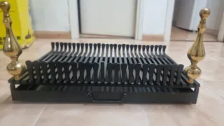 Rejilla para leña de chimenea metal