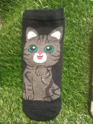 Calcetines con gato American atigrado. Regalo soli