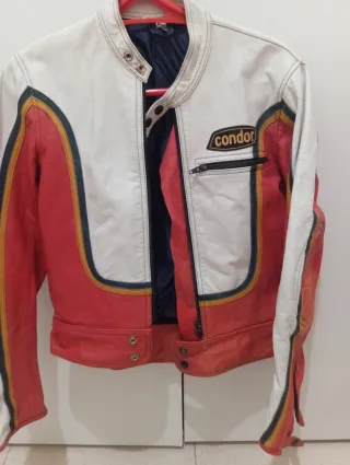 Chaqueta Moto Condor Roja y Blanca